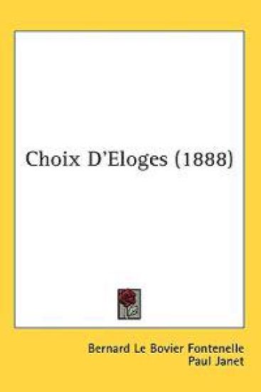 Choix D'Eloges (1888)