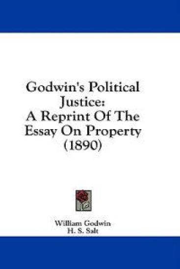 Godwin's Political Justice – William Godwin, kirjan kansikuva