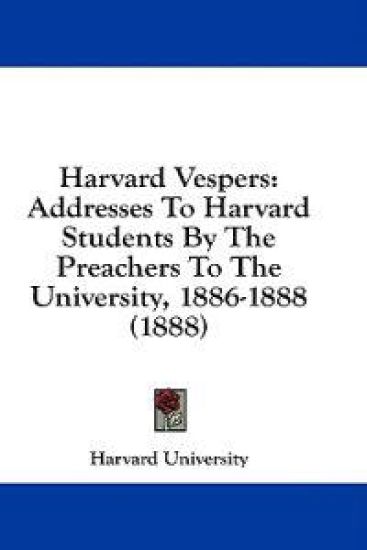 Harvard Vespers