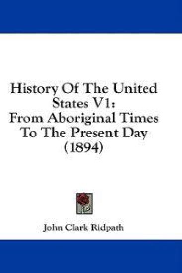 History Of The United States V1