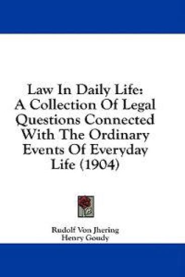 Law In Daily Life