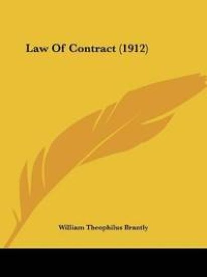 Law Of Contract (1912)