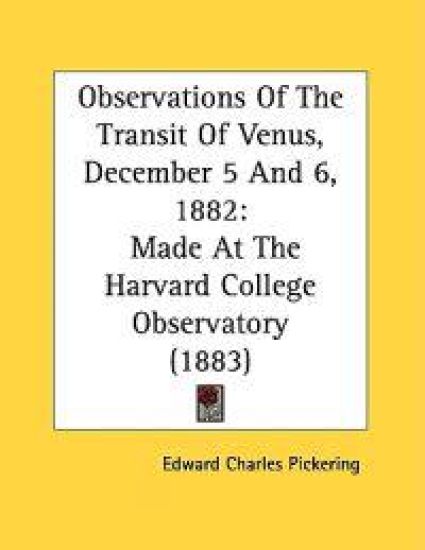 Observations of the Transit of Venus, December 5 and 6, 1882
