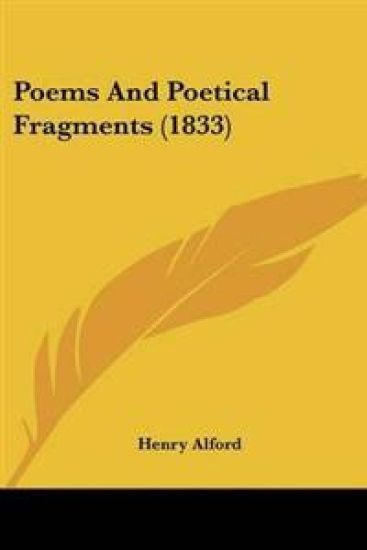 Poems And Poetical Fragments (1833)