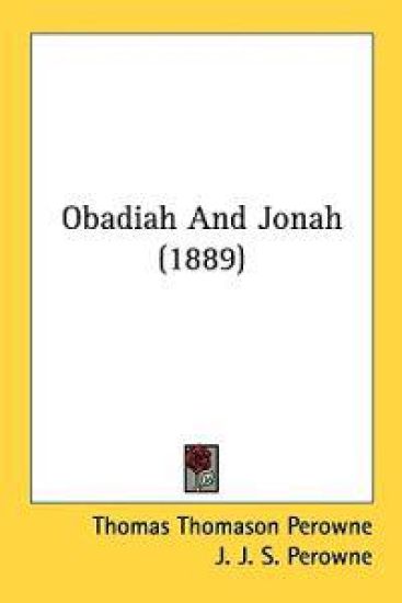Obadiah and Jonah – Thomas Thomason Perowne, kirjan kansikuva