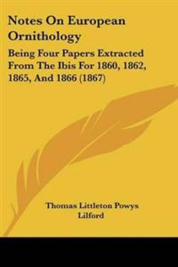 Notes On European Ornithology
