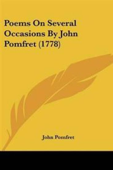 Poems On Several Occasions By John Pomfret (1778)