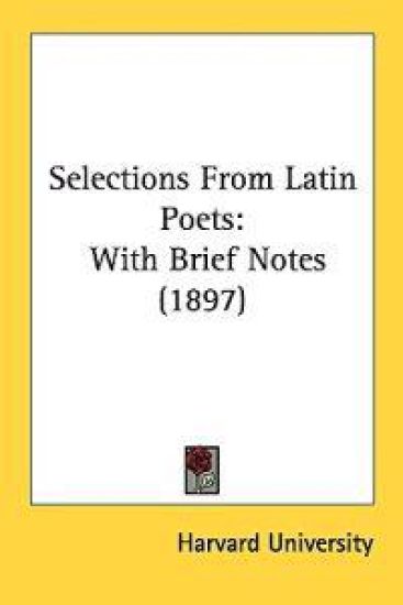 Selections from Latin Poets