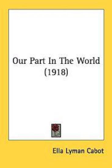 Our Part in the World