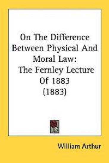 On the Difference Between Physical and Moral Law