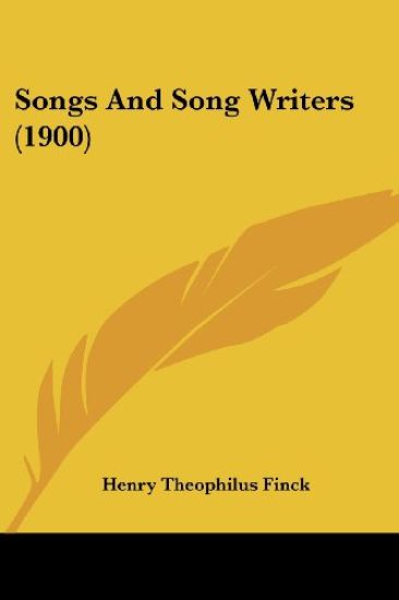 Songs and Song Writers
