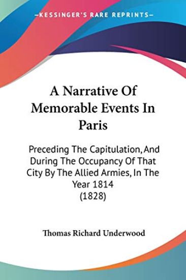 Narrative Of Memorable Events In Paris
