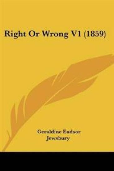 Right Or Wrong V1 (1859)