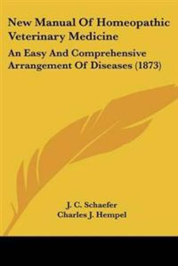 New Manual of Homeopathic Veterinary Medicine