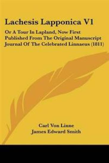 Lachesis Lapponica V1 – Carl Von Linne, kirjan kansikuva