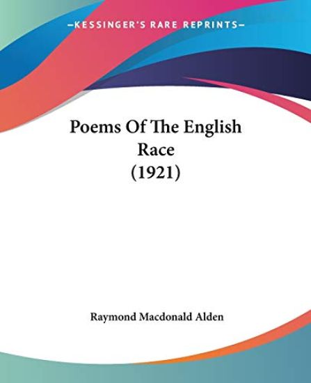 Poems of the English Race
