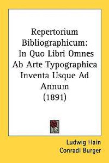 Repertorium Bibliographicum
