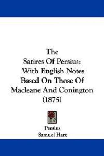 The Satires Of Persius