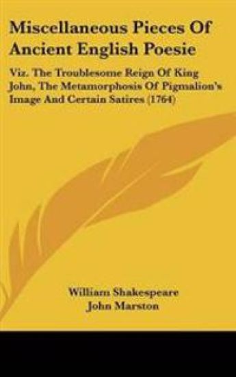 Miscellaneous Pieces of Ancient English Poesie