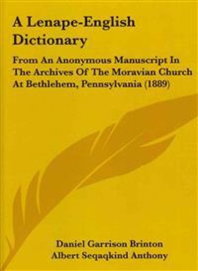 A Lenape-English Dictionary