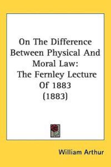 On the Difference Between Physical and Moral Law