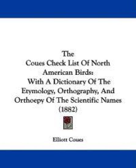 The Coues Check List Of North American Birds