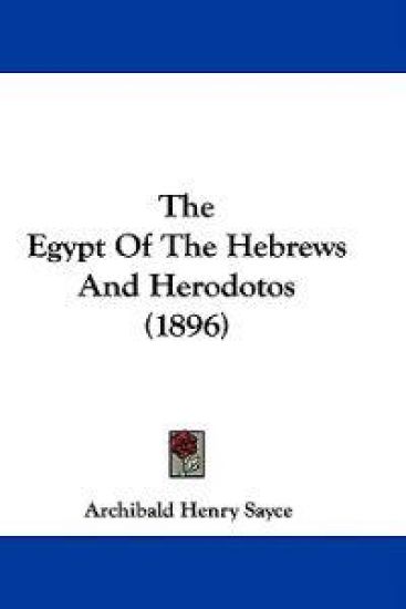 The Egypt Of The Hebrews And Herodotos (1896)