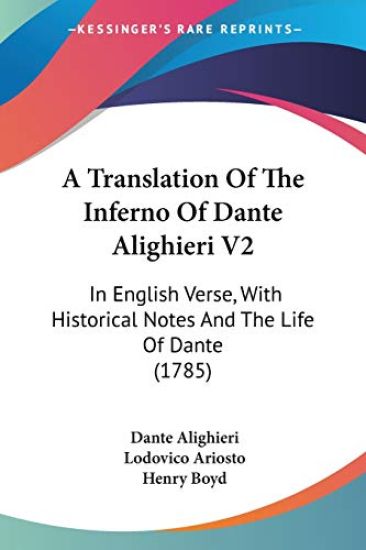 Translation Of The Inferno Of Dante Alighieri V2