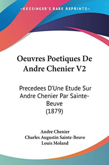 Oeuvres Poetiques De Andre Chenier