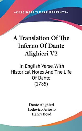 A Translation of the Inferno of Dante Alighieri