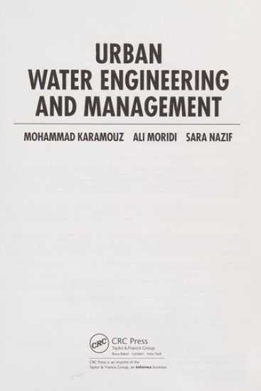 Urban Water Engineering and Management