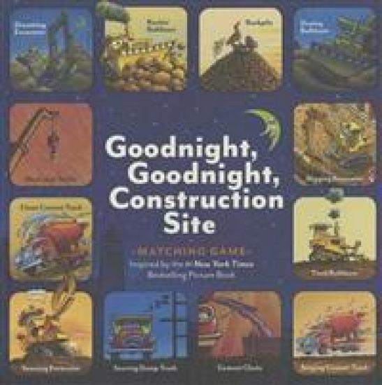 Goodnight, Goodnight, Construction Site Matching Game: (Matching Games for 2-4 Year Olds, Matching Games for Kids, Memory Matching Games)