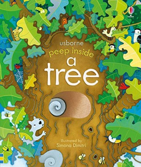 Peep Inside a Tree – Anna Milbourne, kirjan kansikuva