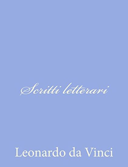 Scritti letterari – Leonardo Da Vinci, kirjan kansikuva