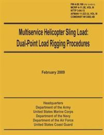Multiservice Helicopter Sling Load: Dual-Point Load Rigging Procedures: Field Manual 4-20.199 (FM 10-450-5), MCRP 4-11.3E, Vol. III, NTTP 3-04.13, AFM