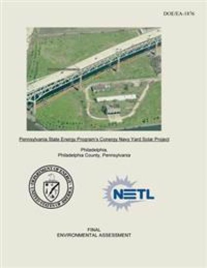 Pennsylvania State Energy Program's Conergy Navy Yard Solar Project Final Environmental Assessment (DOE/EA-1876)