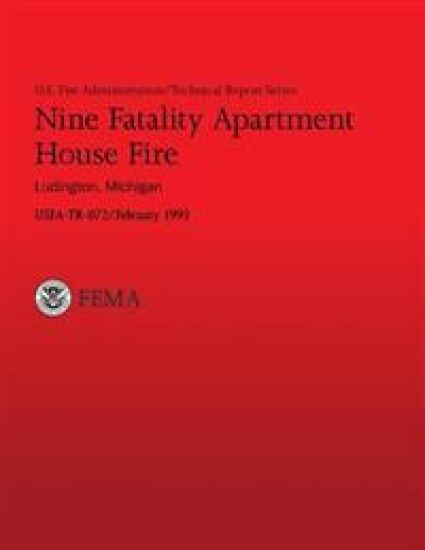 Nine Fatality Apartment House Fire, Ludington, Michigan: U.S. Fire Administration Technical Report- 072