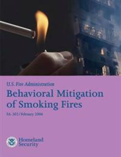 Behavioral Mitigation of Smoking Fires