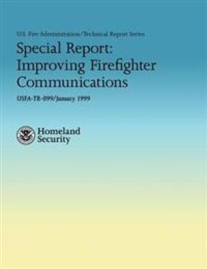 Special Report: Improving Firefighter Communications