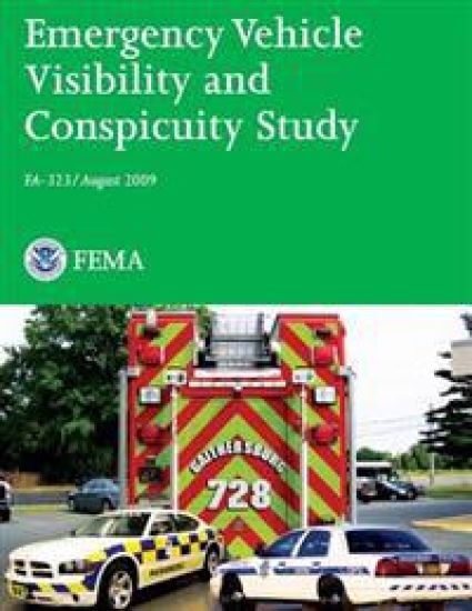 Emergency Vehicle Visibility and Conspicuity Study – U. Department of Homeland Security Fema, kirjan kansikuva