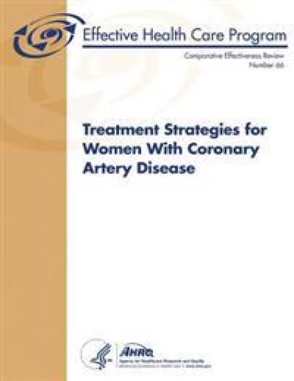 Treatment Strategies for Women With Coronary Artery Disease: Comparative Effectiveness Review Number 66