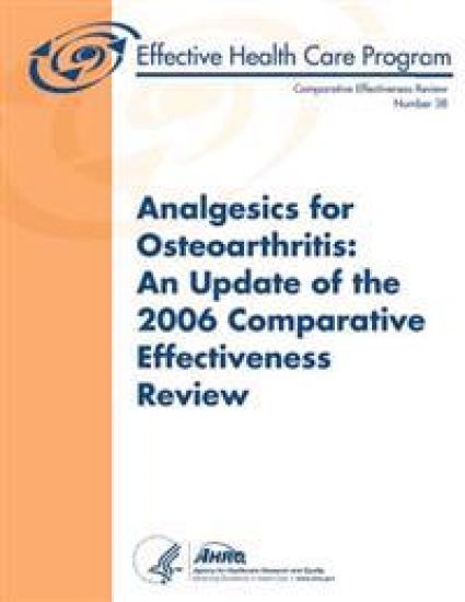 Analgesics for Osteoarthritis: An Update of the 2006 Comparative Effectiveness Review: Comparative Effectiveness Review Number 38