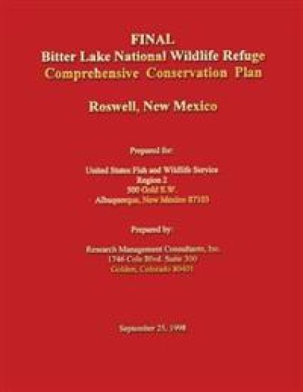 Bitter Lake National Wildlife Refuge Comprehensive Conservation Plan