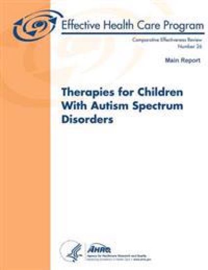 Therapies for Children With Autism Spectrum Disorders: Main Report: Comparative Effectiveness Review Number 26