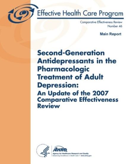 Second-Generation Antidepressants in the Pharmacologic Treatment of Adult Depression: An Update of the 2007 Comparative Effectiveness Review: Main Rep