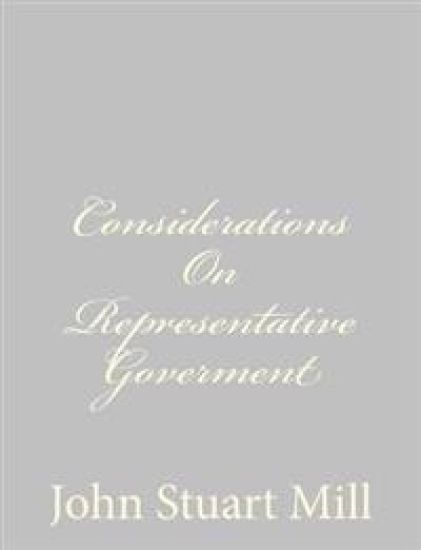 Considerations On Representative Goverment
