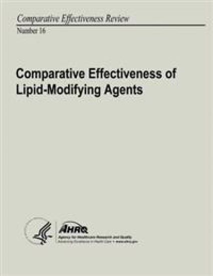 Comparative Effectiveness of Lipid-Modifying Agents: Comparative Effectiveness Review Number 16