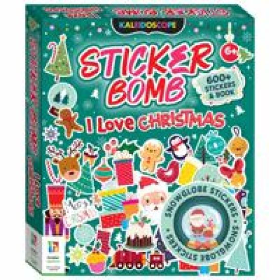 Kaleidoscope Sticker Bomb I Love Christmas!