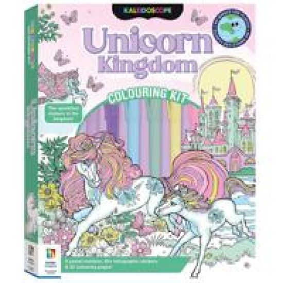 Kaleidoscope Colouring Kit Pastel Unicorns and More