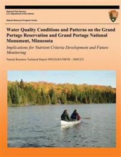 Water Quality Conditions and Patterns on the Grand Portage Reservation and Grand Portage National Monument, Minnesota: Implications for Nutrient Crite